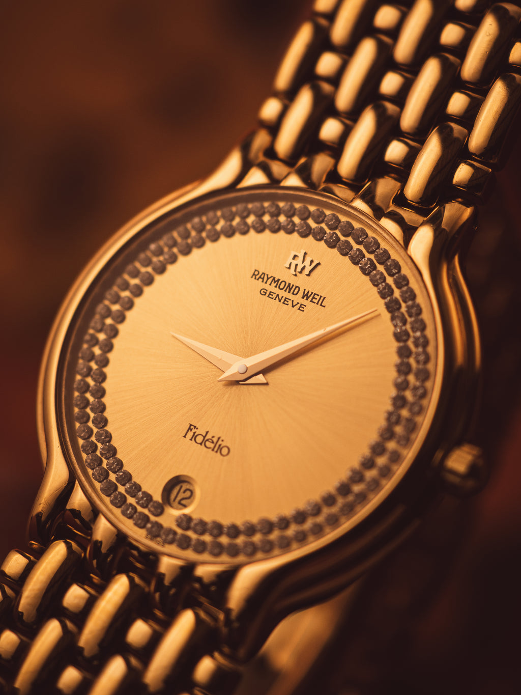 No. 126 1980s Raymond Weil Fidelio 18ct Plated