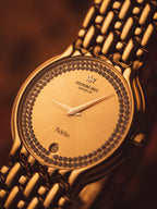 No. 126 1980s Raymond Weil Fidelio 18ct Plated