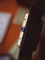 No. 129 Cartier Tank Vermeil Manual Wind 'Trinity' Dial