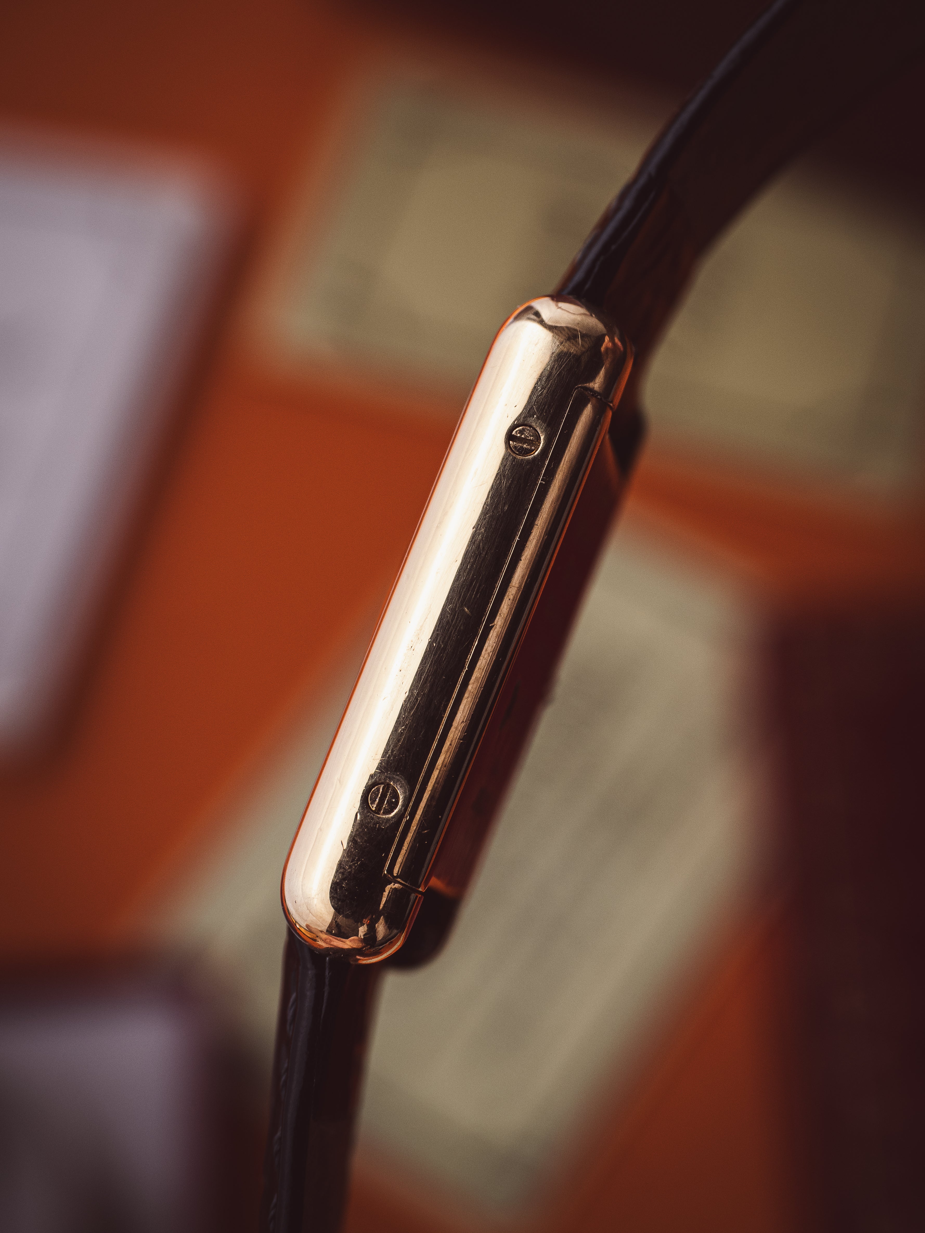 No. 129 Cartier Tank Vermeil Manual Wind 'Trinity' Dial