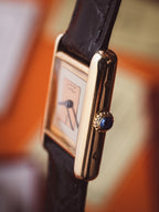 No. 129 Cartier Tank Vermeil Manual Wind 'Trinity' Dial