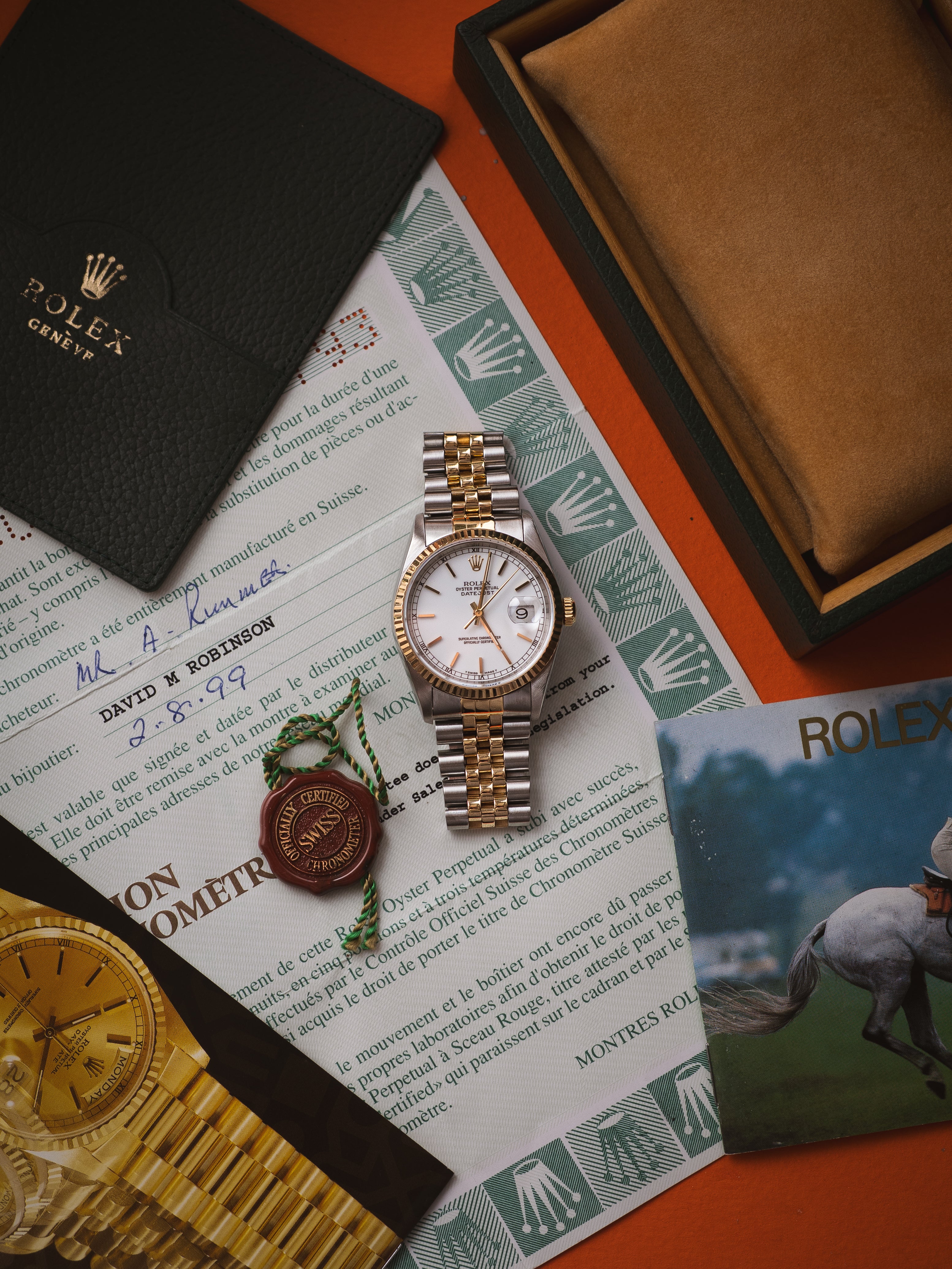 No. 130 Rolex Datejust 1997 16233 Steel & 18ct Yellow Gold