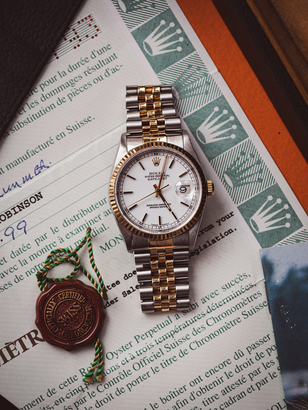 No. 130 Rolex Datejust 1997 16233 Steel & 18ct Yellow Gold